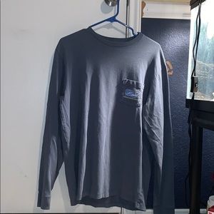 Blue vineyard vines whale Long sleeve tee